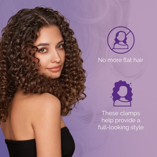 81DehUZJXEL._SL1500_.jpg Curl Keeper Claw Clips for Thick & Thin Hair, Roller Jaw Clamps (12-Pack) - Wide Teeth Medium Hair Clips for Women Supports & Creates Volume - Hair Styling Accessories are Lightweight & Easy to Clean