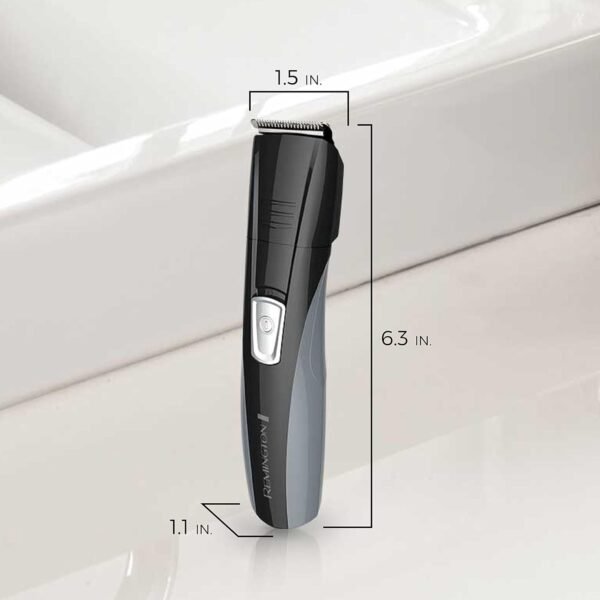 Remington Head to Toe Advanced Rechargeable Powered Body Groomer Kit, Beard Trimmer (10 Pieces), 6.3 Inch, Black