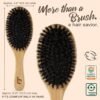 81Dy5rbbgjL._SL1500_.jpg Boar Bristle Hair Brush for Women and Men, Natural 100% Soft Boars Hairbrush for Fine and Thin Hair