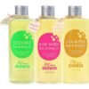 Bath and Body Oil with Sweet Almond Jojoba, Shea Butter, Rose Water, Coconut Bath Oils Mother's Day Gift for Women, Multiuse Oil for Hair Dry Skin 26.4 fl oz (Pack of 3)