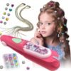 Hair Gem Stamper Kit - Bling Hair Jewels for Girls, Hair Styling Tool with Reusable Shining Diamonds & Colorful Tassel Chains, Perfect Holiday and Birthday Gift for Girls
