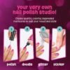 Nail Art Studio for Girls - Birthday Gift - Nail Polish Kit for Kids Ages 7-12 Years Old - Girl Gifts Ideas - Gift Set - Girly Stuff - Polish, Pens, Glitter, Stickers, Gems, Filer - 8 9 10 11 12 Year