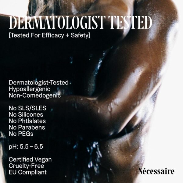 Nécessaire The Body Wash Eucalyptus - Natural Body Wash for Women & Men, Replenishing Shower Gel with Niacinamide, Vitamin C/E + Omega 6/9. Oil-In-Gel Cleanse, 8.4 fl oz.