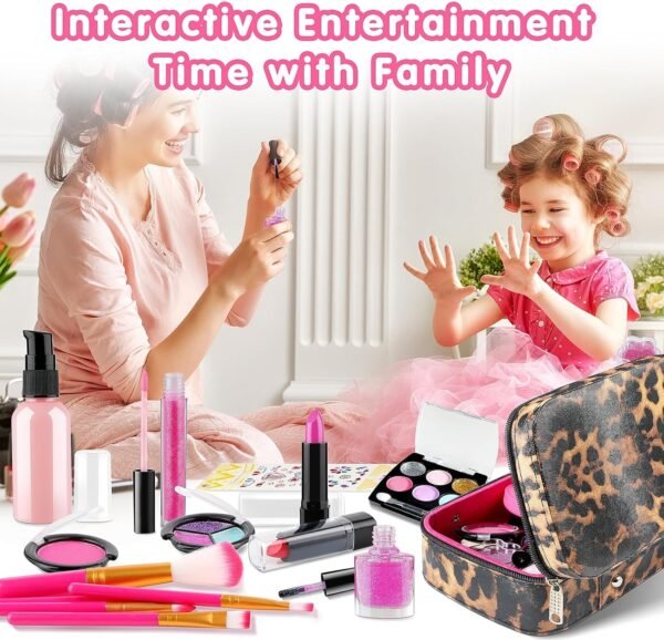 Kids Makeup Kit for Girls, Washable Make up Set Toy, 23PCS Real Makeup Set, Safe & Non-Toxic Little Girls Makeup Kit Pretend Makeup for Kids Toddlers Age 3 4 5 6 7 8 9 10 11 12 Year Old