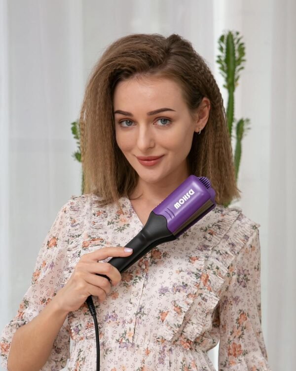 81F1hR5YYVL._AC_SL1500_.jpg DSHOW Hair Crimper for Women with 4 Interchangeable Plates, Crimper Hair Iron Volumizing Flufft Hairstyle Crimping Iron for Hair with 5 Heat Settings & 60 Min Auto Off