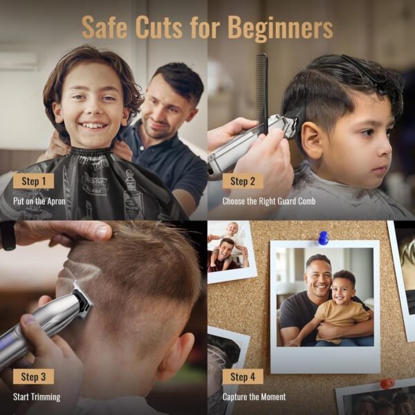 81FABMqmdhL._AC_SL1500_.jpg Jack & Rose Clippers and Trimmers Set, Cordless Hair Clippers for Men, Barber Clippers Set