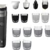 Philips Norelco Multigroom Series 5000 18 Piece, Beard Face, Hair, Body and Intimate Hair Trimmer for Men - NO BLADE OIL MG5910/49