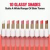 81FJorb0sYL._SL1500_.jpg REVLON Super Lustrous Glass Shine Balm, Hydrating Tinted Lipstick, Sheer, Glossy Shiny Finish, 002 Pink Flip, 0.11 oz