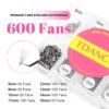 81FNvqMz52L._SL1500_.jpg TDANCE Premade Eyelash Extensions 8-15mm Mixed Length Fans 5D 8D 10D 12D 14D 16D 24D Handmade C/D Curl Loose Fans (600-10D-0.07-D-8-15mm)