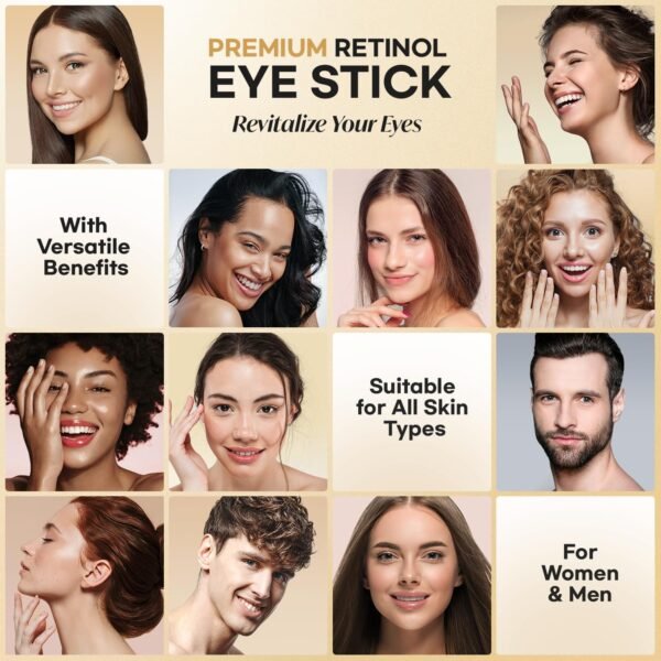81FRK63ObfL._SL1500_.jpg CITYGOO Retinol Eye Stick With Collagen, Hyaluronic Acid For Dark Circle, Under Eye Cream Anti Aging, For Puffiness and Bags Reduces Fine Lines (Retinol Eye Stick, 1pcs)