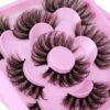 81FkG7K43dL._SL1500_.jpg Focipeysa Dramatic Eyelashes Fluffy Faux Mink Lashes 22mm Long False Eyelashes D Curl Eyelashes that Look Like Extension 5 Pairs Pack