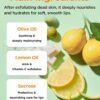 81FpMSNnfTL._SL1500_.jpg TOCOBO Lemon Sugar Lip Mask – Korean Vegan Lip Scrub & Overnight Exfoliating Treatment for Dry, Chapped Lips – Hydrating, Plumping, Smoothing – Glazed Balm Texture, Non-Sticky, 0.68oz