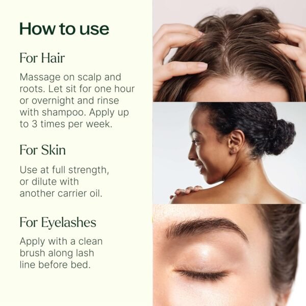 81G76CLyoQL._SL1500_.jpg Plant Therapy Castor Oil USDA Organic Cold Pressed 100% Pure Hexane Free 16 oz Conditioning & Healing, For Dry Skin, Hair Growth, Eyelashes