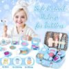 INNOCHEER Pretend Makeup for Toddlers, Toy Play Makeup Set for Kids 3-5, Toddler Makeup Kit Pretend, Frozen Toys for Kids Fake Makeup, Gifts Toys for 3 4 5 6 7+ Year Old Girls (Not Real Makeup)