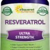 100% Natural Resveratrol - 1000mg Per Serving Max Strength (180 Capsules) Antioxidant Supplement, Trans-Resveratrol Pills for Heart Health & Pure, Polyphenols