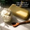 81GNjsB6dxL._SL1500_.jpg Raw Shea Butter - 100% Pure African Unrefined Shea Butter for Hair | Skin Moisturizer for Face and Body | Use for Soap Base, DIY Whipped Lotion, Lip Balm - 8 oz Block