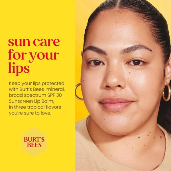 81GYAumvTjL._SL1500_.jpg Burt’s Bees SPF 30 Lip Balm, Island Getaway - Coco Loco, Beaches & Cream, Tropic Like It's Hot, Water-Resistant Sun Care, Natural Origin Lip Treatment, 3 Tubes, 0.15 oz