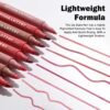 81GyLcvEuyL._SL1500_.jpg KIMUSE Lip Stain Tip Marker Set, Long Lasting Waterproof Smudgeproof Lip Liner Stain, Matte Natural Finish, All Day Wear Lip Color (Rouge Essentiel)