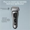 81Gz6PeXJDL._AC_SL1500_.jpg Braun Series 8 Electric Razor for Men, with 4+1 Shaving Elements & Precision Long Hair Trimmer, Close & Gentle Even on Dense Beards, Wet & Dry Electric Razor with 60min Runtime, 8517s Galvano Silver