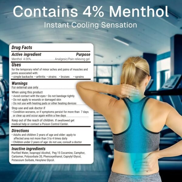 Dr Pat's Pain Relief Cream (9oz) - Muscle Rub Gel for Arthritis, Neuropathy, Foot & Joint - Cooling Sports Massage for Back, Shoulder & Knee - Menthol Analgesic for Neck & Body