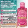 81Hax7p0jiL._AC_SL1500_.jpg Premium Liquid Multivitamin for Women | Sugar Free Women’s Multivitamin | 100+ Vitamins, Minerals & Herbs Promote Anti-Aging, Heart, Brain & Bone Health |98% Absorption Rate | Non-GMO | 32 Serv