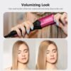 81I81wZLmSL._AC_SL1500_.jpg Terviiix Crimper Hair Iron with 4 Interchangeable Plates, Keratin & Argan Oil Infused Hair Crimper for Women, Volumizing Crimping Iron for Thin Fine Hair, 5 Heat Settings & 60 Mins Auto Off, Pink