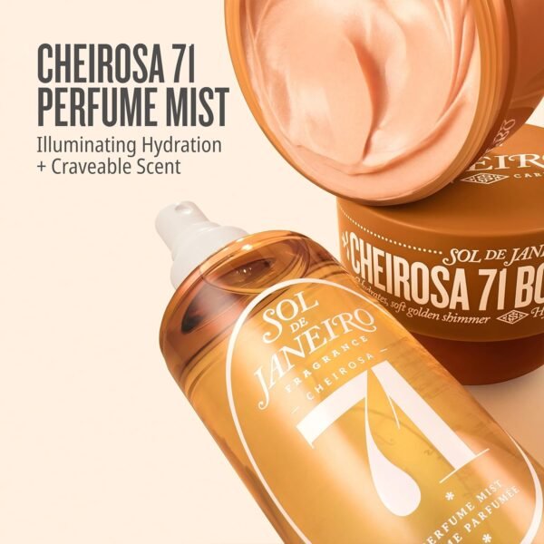 Sol de Janeiro Limited Edition Cheirosa 71 Shimmering Body Cream | 8.1 fl oz/ 240ml | Glow Cream for Body | Amazon Exclusive