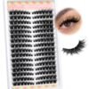 81Ij4zkzbeL._SL1500_.jpg Fluffy Lash Clusters Wispy D Curl Eyelash Clusters 7-19MM Cluster Eyelash Extensions 224Pcs Cat Eye Individual Lashes Clusters Soft Luxury DIY Lash Extension Clusters at Home by Pleell