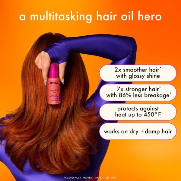 amika superfruit star lightweight hair styling oil