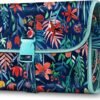 81JEDh0q1mS._AC_SL1500_.jpg FINTIE Portable Toiletry Cosmetic Travel Bag, Large Water Resistant Hanging Makeup Organizer Storage Pouch Case for Women Girls (Jungle Night)
