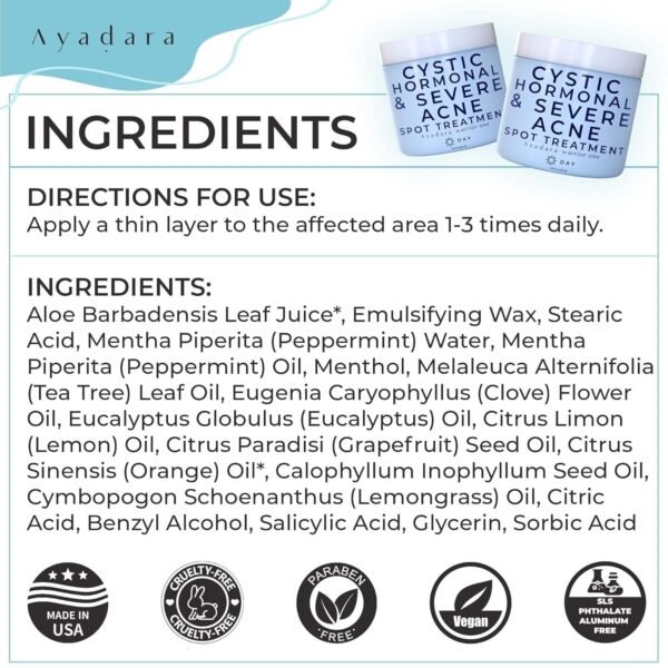 81JNvdHOHoL._SL1500_.jpg Warrior One (0.5oz) Acne Spot Treatment with 2% Salicylic Acid, Cystic and Hormonal Acne Cream, Acido Salicilico Acne Spot Treatment for Face, acne Cream for Adults and Teens, 150+ Uses