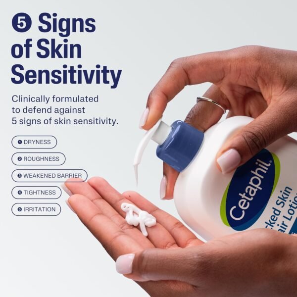 81JU2vC338L._SL1500_.jpg Cetaphil Cracked Skin Repair Lotion, 16 oz, For Very Rough & Cracked, Sensitive Skin, 24 Hour Hydration, Protects & Hydrates Cracked Skin, Hypoallergenic, Fragrance Free