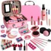 For Ideahome Kids Washable Makeup Girl Toys - Real Make Up Set, Little Girls Makeup Kit for Toddler Kid Children Princess, Christmas Birthday Gift Toys for Girl 4 5 6 7 8 9 10 Year Old