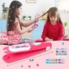 Hair Gem Stamper Kit Hair Accessories for Girls Toy Bling Hair Styling Tool Reusable Shining Diamonds Hair Bead Jewelry Crafts Styling Head Stuff Birthday Gifts Toys 3 4 5 6 7 8-12 Girl Toys
