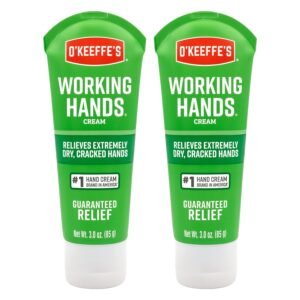 O'Keeffe's Working Hands Hand Cream for Extreme Dryness - 3 oz Tube (2 Pack) - Repairing Skincare for Cracked, Dry Hands