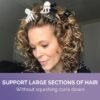 81JjE4HLlLL._SL1500_.jpg Curl Keeper Claw Clips for Thick & Thin Hair, Roller Jaw Clamps (12-Pack) - Wide Teeth Medium Hair Clips for Women Supports & Creates Volume - Hair Styling Accessories are Lightweight & Easy to Clean