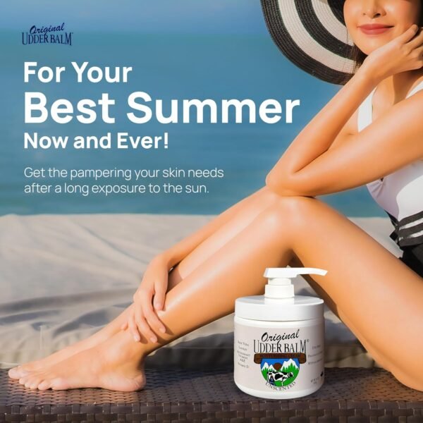 Unscented Original Udder Balm Body Moisturizing with pump