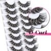 81K4glVeaLL._SL1500_.jpg Veleasha Lashes Russian Strip Lashes Eyelashes with Clear Band Looks Like Eyelash Extensions D Curl Lash Strips 10 Pairs Pack (DT01)
