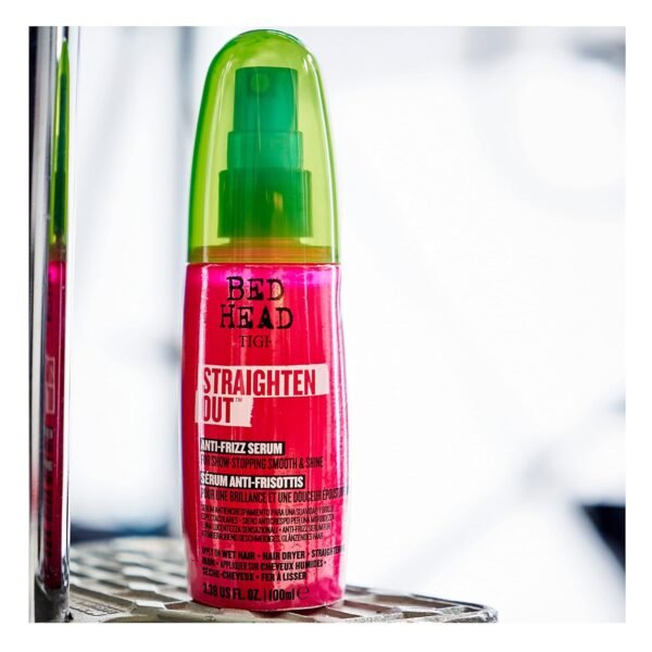 TIGI Bed Head Straighten Out Anti Frizz Serum for Smooth Shiny Hair 3.38 fl oz