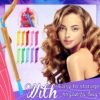 81KWiKsA5nL._SL1500_.jpg Yilloog 40 Pieces Hair Curlers Kit Heatless Spiral Curlers Tools with 2 Styling Hooks and 1 Storage Bag Multicolor Magic Curls Rollers for Women Long Medium Short Hair Classic Style