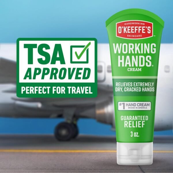 O'Keeffe's Working Hands Hand Cream for Extreme Dryness - 3 oz Tube (2 Pack) - Repairing Skincare for Cracked, Dry Hands