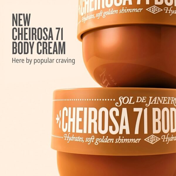 Sol de Janeiro Limited Edition Cheirosa 71 Shimmering Body Cream | 8.1 fl oz/ 240ml | Glow Cream for Body | Amazon Exclusive
