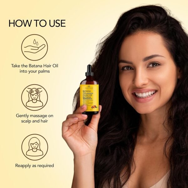 81LYLGmLkeL._SL1500_.jpg Botanic Hearth Dr Sebi Batana Oil For Hair Growth & Scalp Treatment – Lightweight Hair Oil (2 Fl Oz Glass Bottle) | 100% Pure, Unrefined Oil From Honduras | Strengthens & Adds Volume