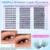 81LcDBVh6L._SL1500_.jpg Lash Clusters Wispy Eyelash Clusters Natural CC-Curly Cluster Lashes zanlufly Wispy Individual Lashes 180Pcs Eyelash Extension 10 12 14MM DIY Lash Extension