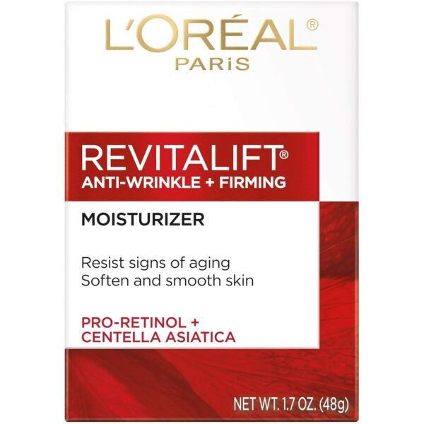 L'Oreal Paris Revitalift Anti-Wrinkle and Firming Face and Neck Moisturizer, Pro Retinol 1.7 oz