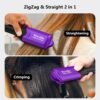 81LkCVbWaCL._AC_SL1500_.jpg Terviiix Crimper Hair Iron with 4 Interchangeable Plates, Keratin & Argan Oil Infused Hair Crimper for Women, Volumizing Crimping Iron for Thin Fine Hair, 5 Heat Settings & 60 Mins Auto Off, Purple