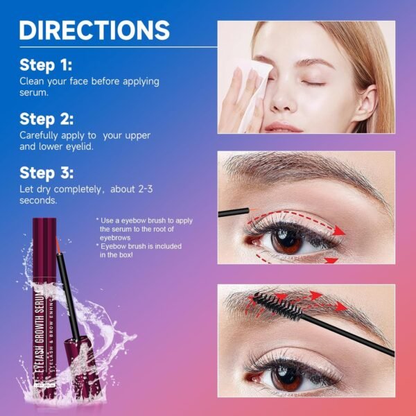 81LrVlKpVUL._SL1500_.jpg Eyelash Growth Serum, Eyelash Serum for Fuller, Thicker and Longer-Looking Lashes, Advanced Lash Enhancement Natural Formula Vegan Cruelty-Free 5ML