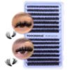 81M3ucgPLJL._SL1500_.jpg Fluff Lash Clusters 60D+80D Thick Eyelash Clusters D Curly Wispy Individual Lashes 10-18mm Cluster Eyelash Extensions 280pcs False Eyelashes DIY Flat Lash Extension by TOOCHUNAG