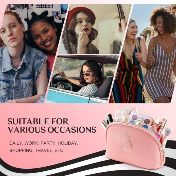 Color Nymph Beginner Makeup Set, Full Starter Cosmetics Set for Teenager Girls with Eyeshadow Palette Blush Lipstick Lip Pencil Eye Pencil Brush Mascara Portable Bag