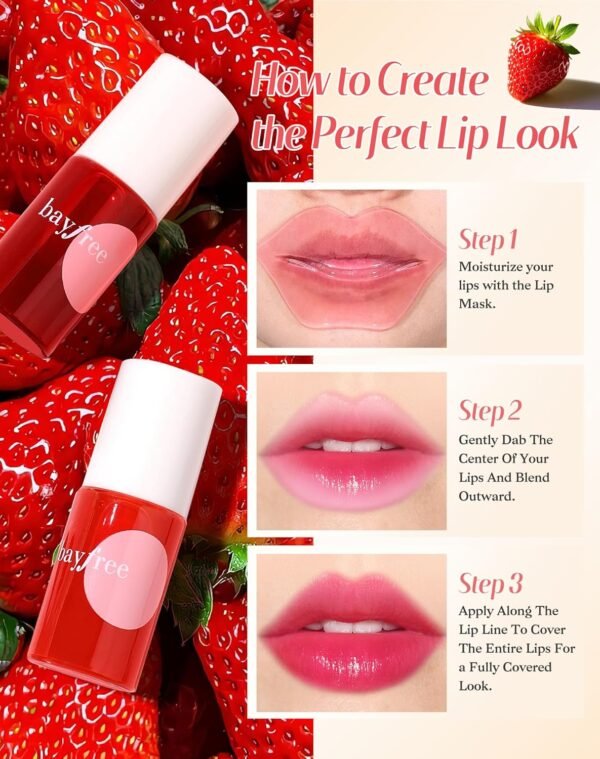 81MSRxWogJL._SL1500_.jpg Lip Tint Stain Set, Lip Stain Long Lasting Lightweight Waterproof, Transfer-Proof, Non-sticky, Lip Makeup Matte Finish